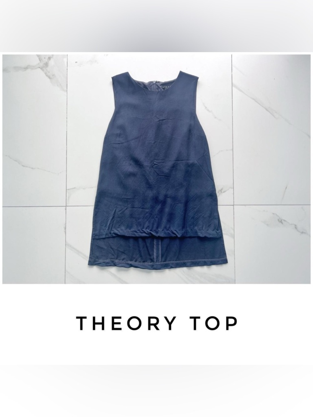 ❌Theory top size Petite blue navy tunic❌